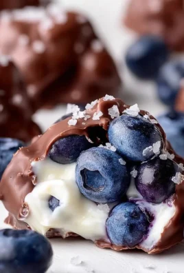 Healthy frozen blueberry yogurt bites perfect for snacking