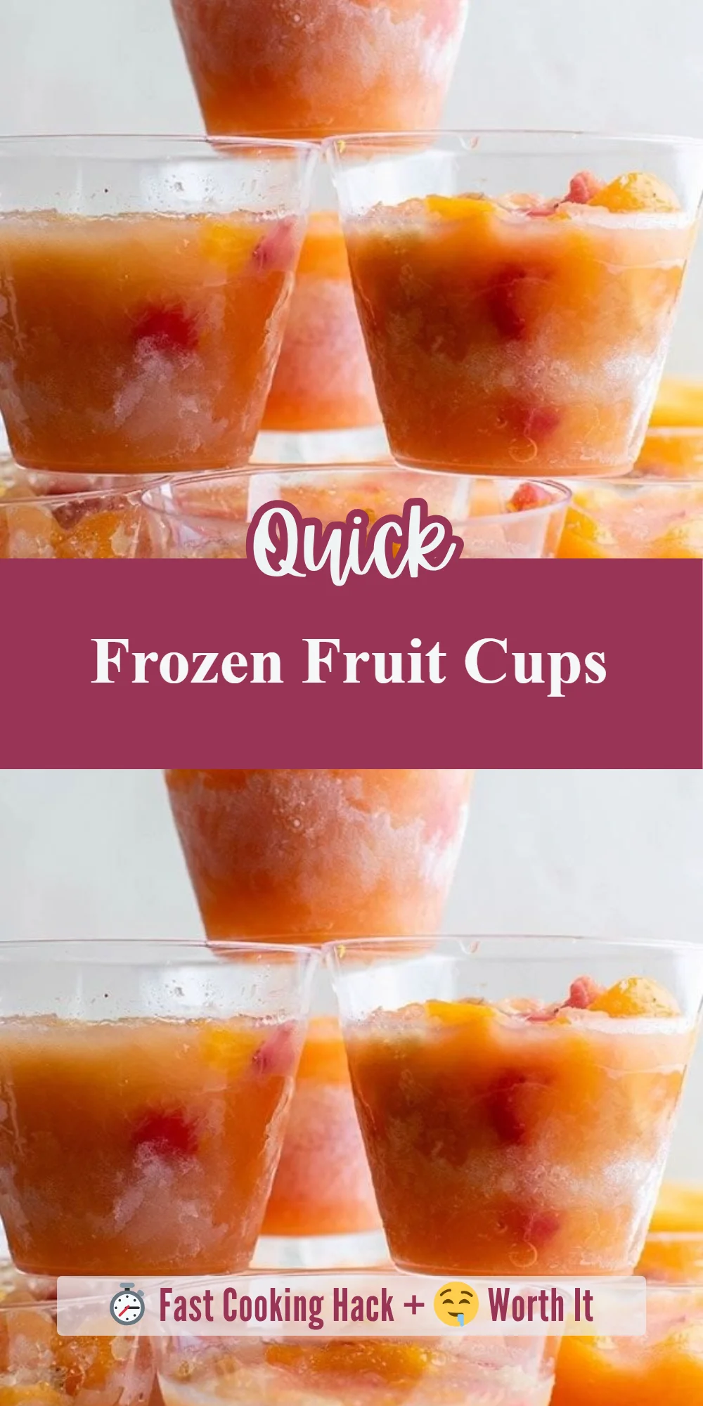 Frozen Fruit Cups