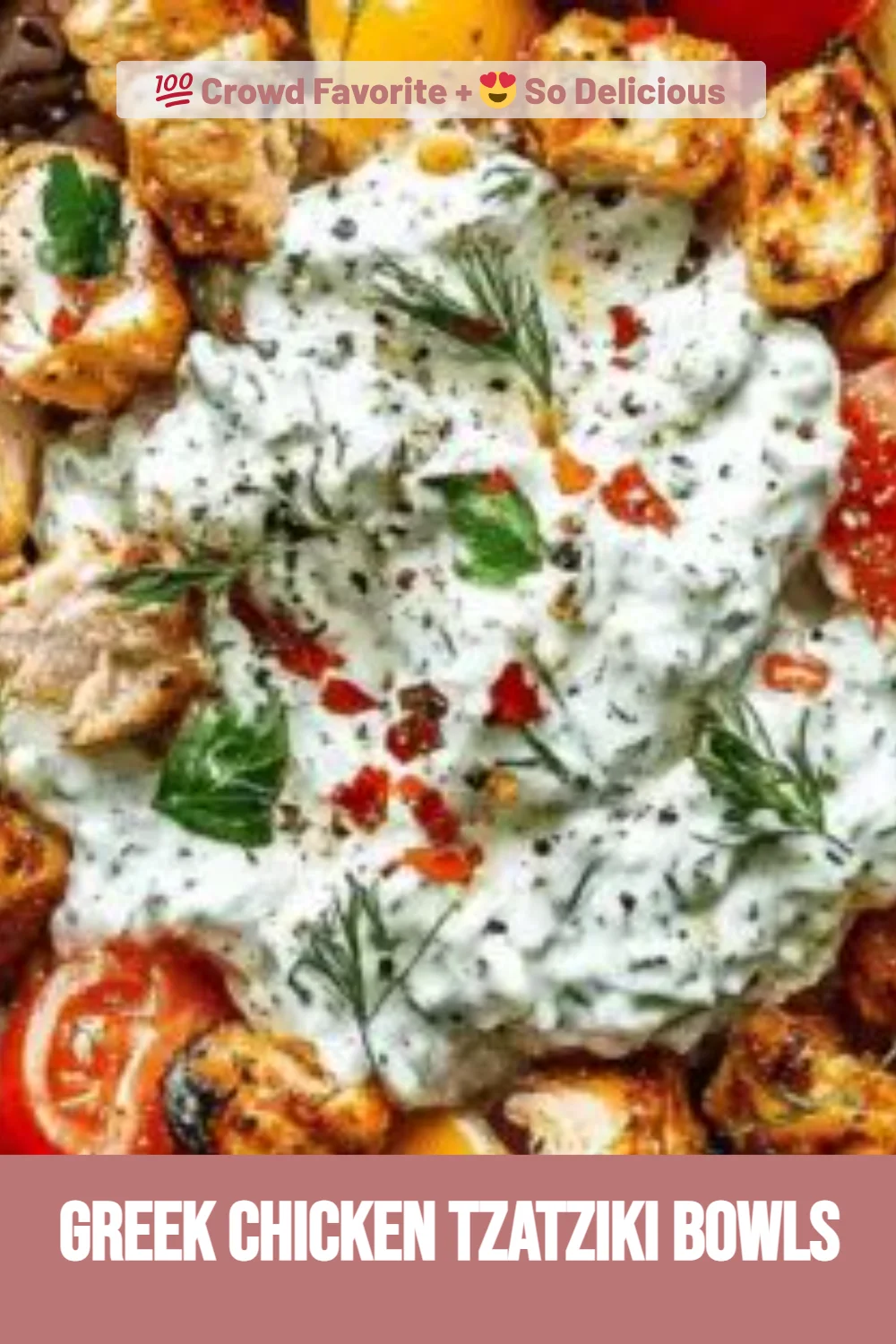 Greek Chicken Tzatziki Bowls