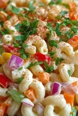 Guy Fieri's Mac-Daddi-Roni Salad, a creamy pasta salad loaded with flavor.