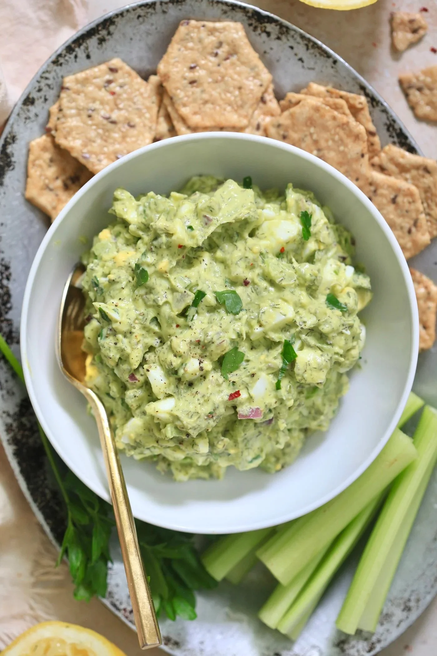 Herby Avocado Egg Salad (10-minute lunch!)