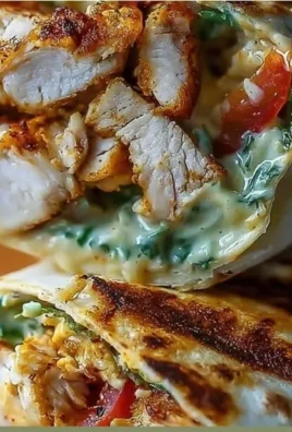 High Protein Chicken Burrito filled with grilled chicken, brown rice, and veggies