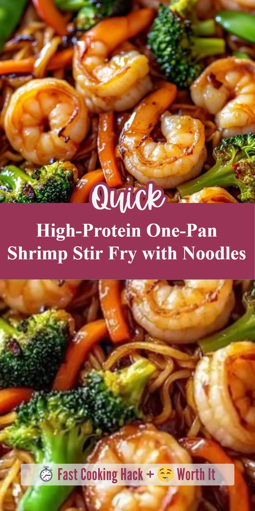High-Protein One-Pan Shrimp Stir Fry with Noodles