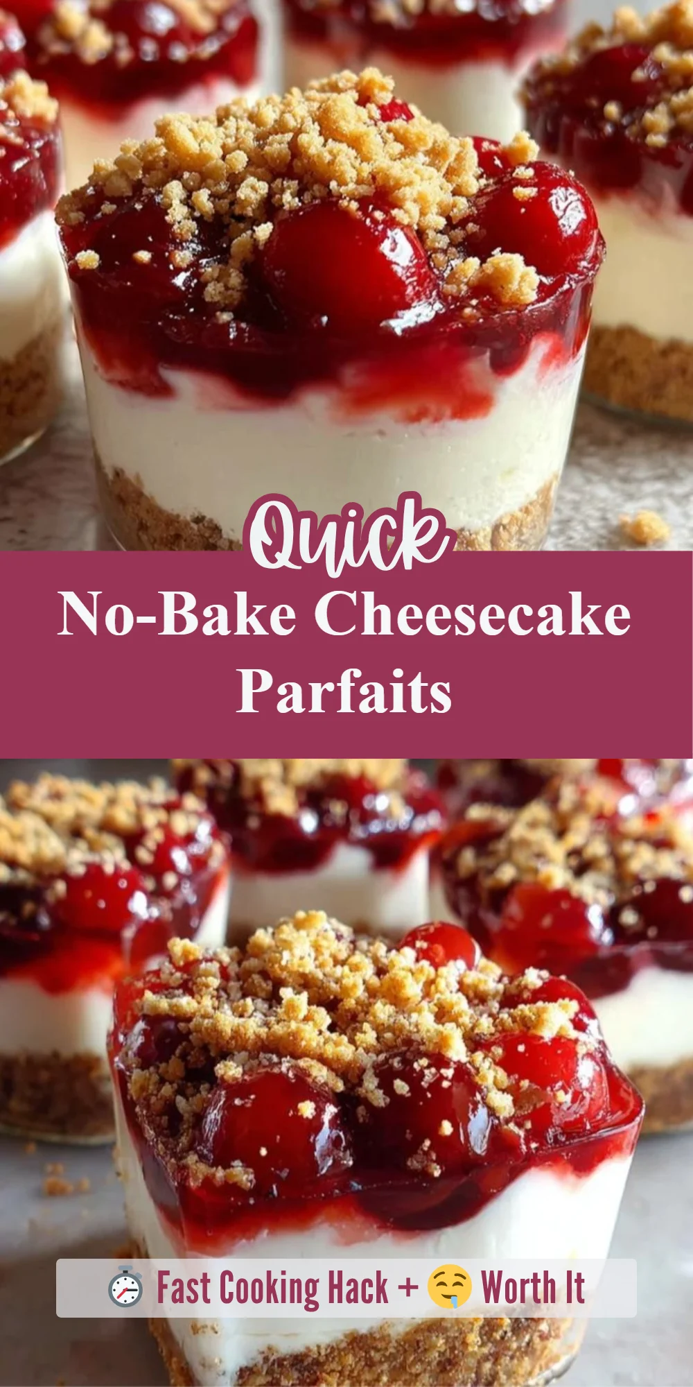 No-Bake Cheesecake Parfaits