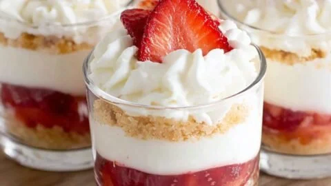 No-Bake Strawberry Cheesecake Cups