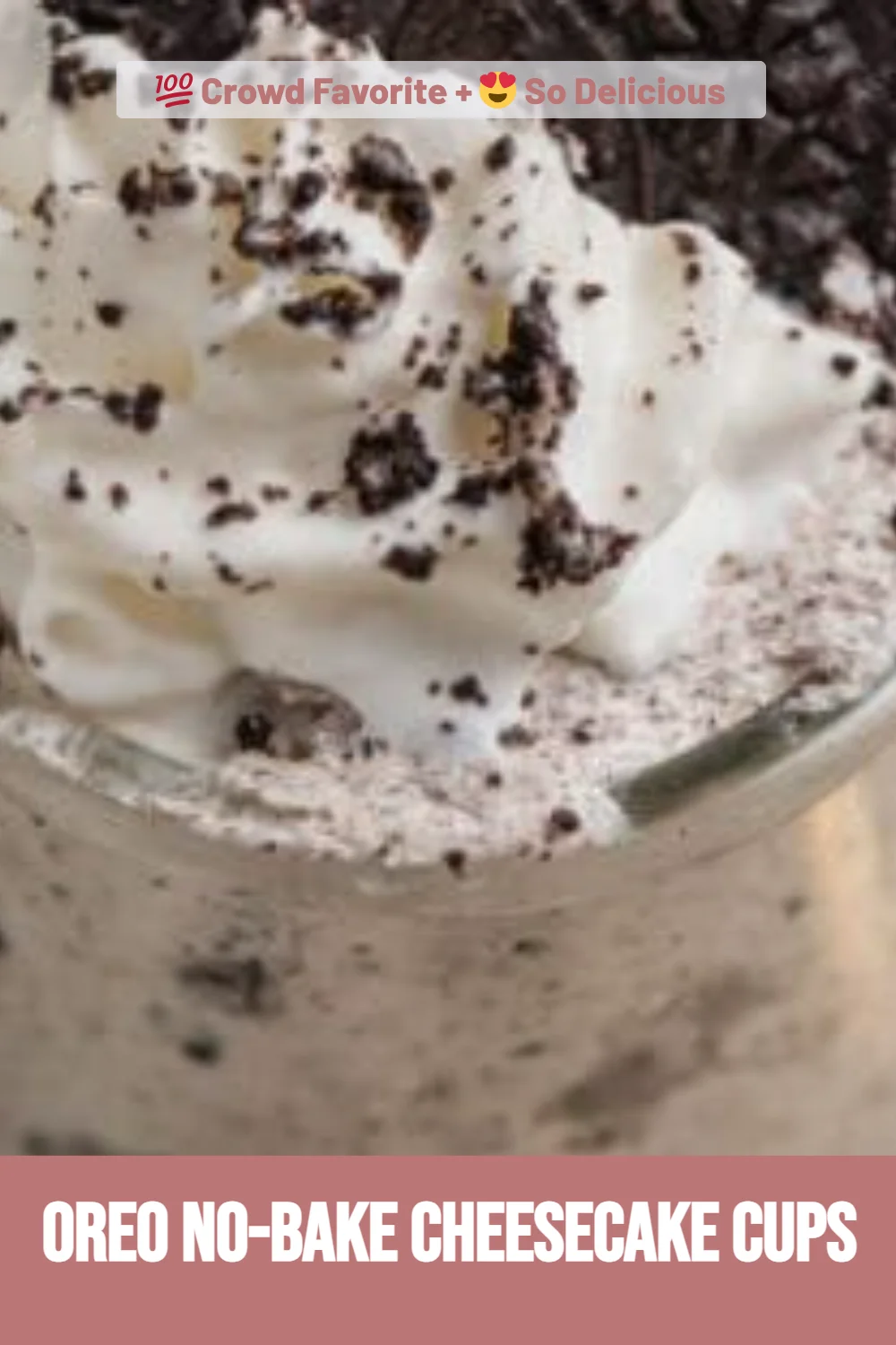 Oreo No-Bake Cheesecake Cups