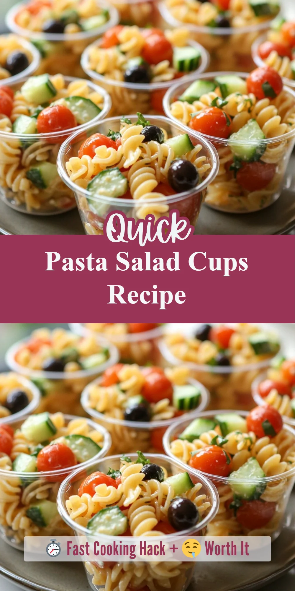 Pasta Salad Cups Recipe