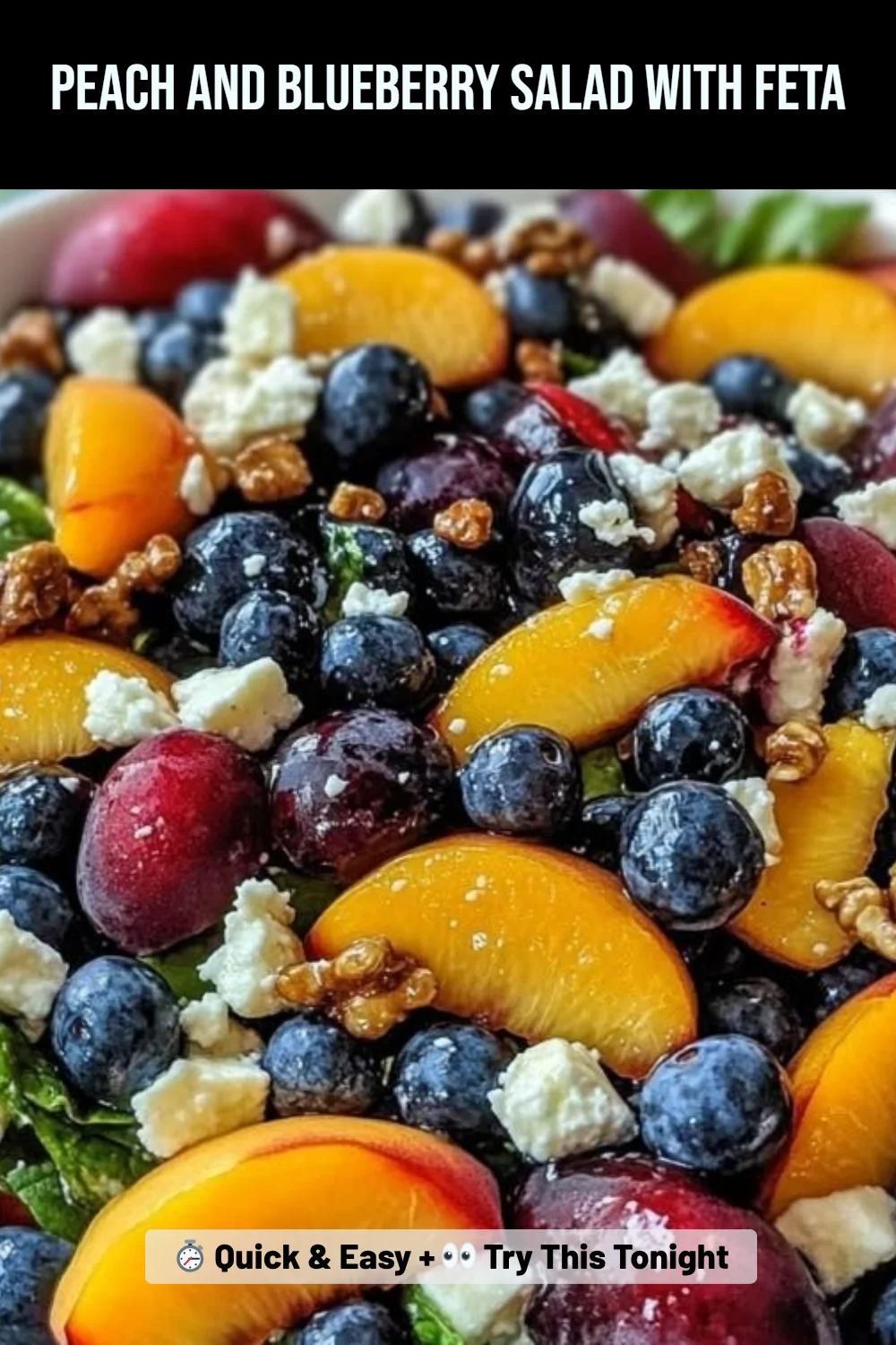 Peach and Blueberry Salad with Feta
