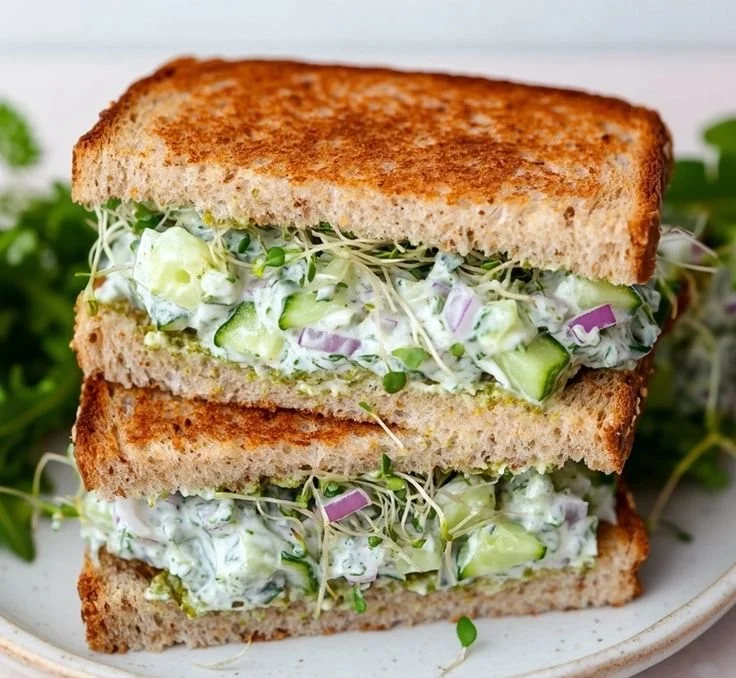Quick Cucumber Salad Sandwiches