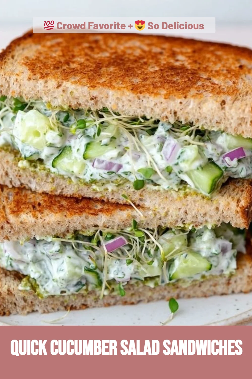 Quick Cucumber Salad Sandwiches