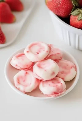 Healthy strawberry yogurt bites for a tasty and nutritious snack