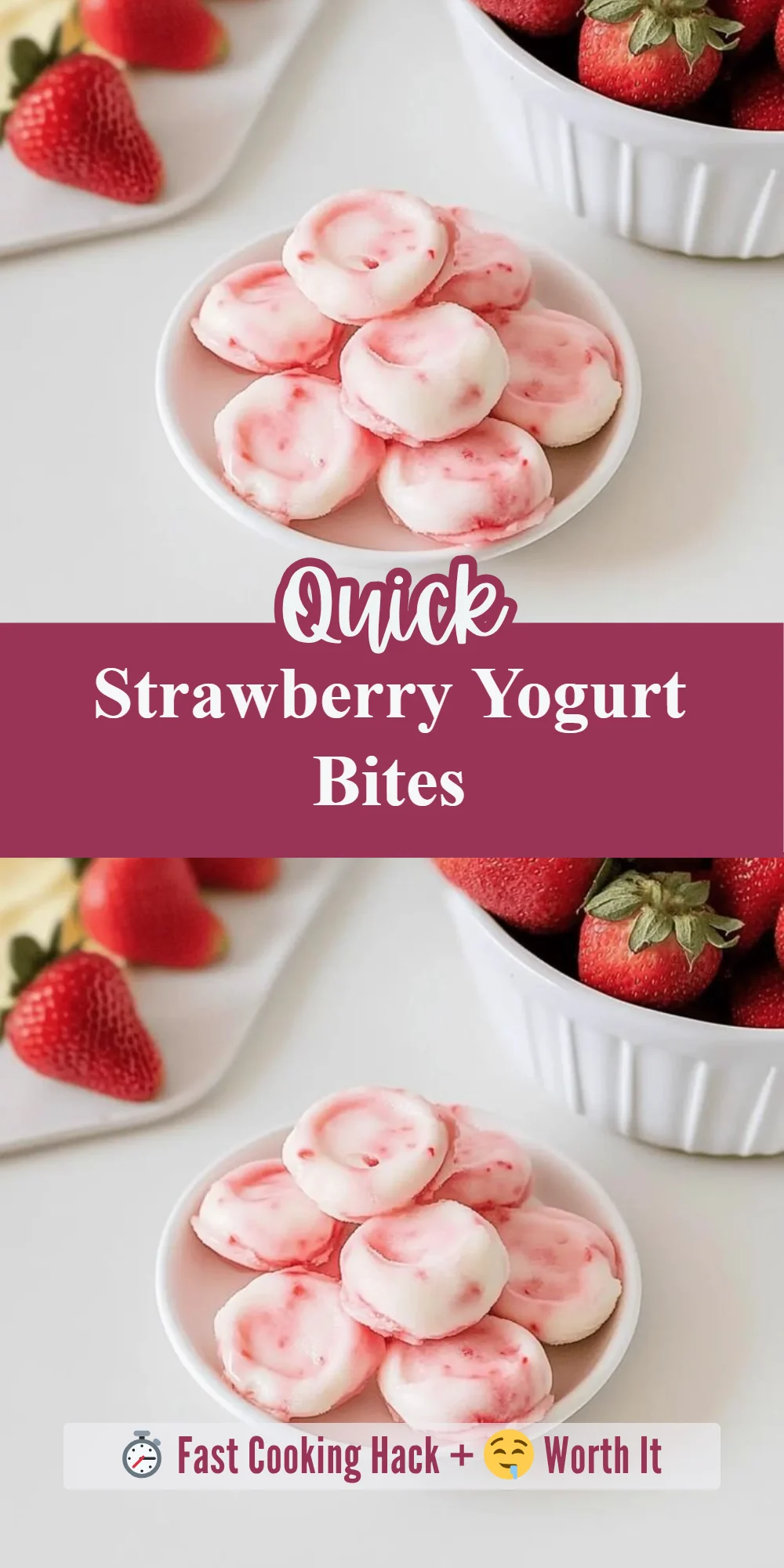 Strawberry Yogurt Bites