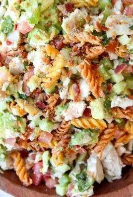 Viral Crispy Pasta Protein Salad with vibrant veggies and crispy texture