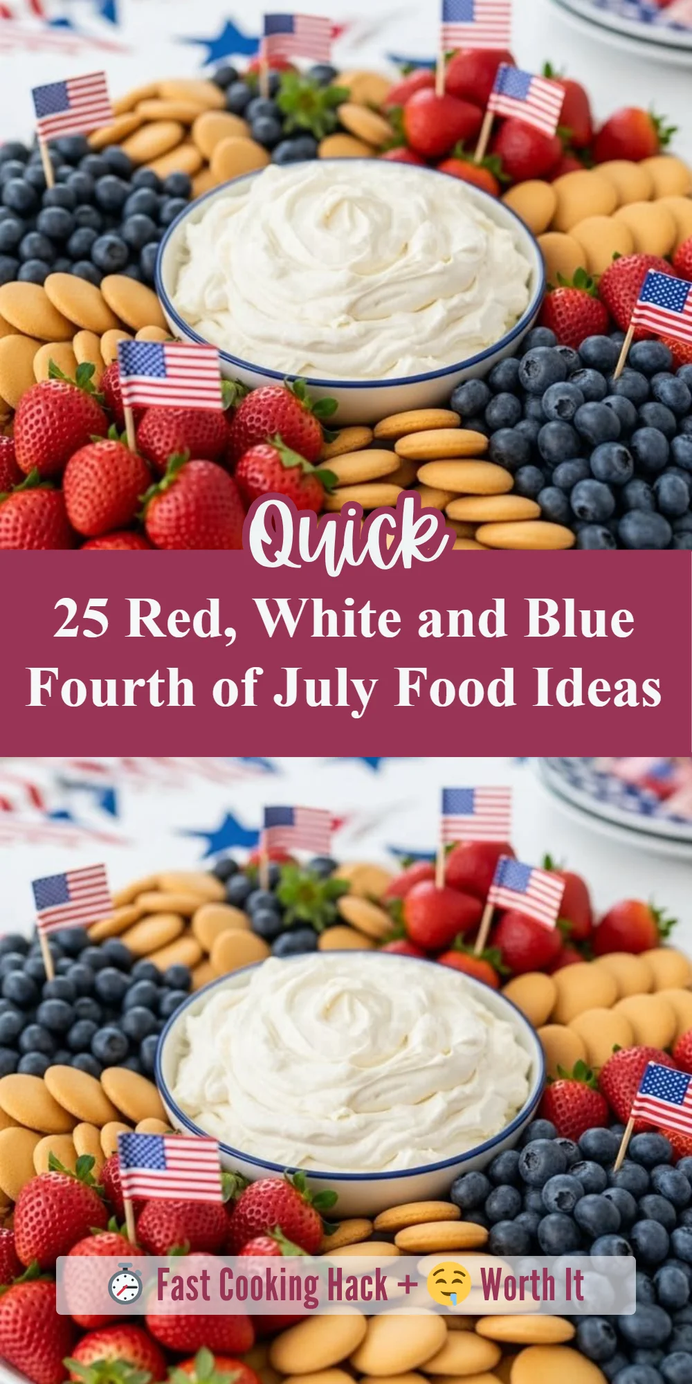 25 Red, White and Blue Fourth of July Food Ideas
