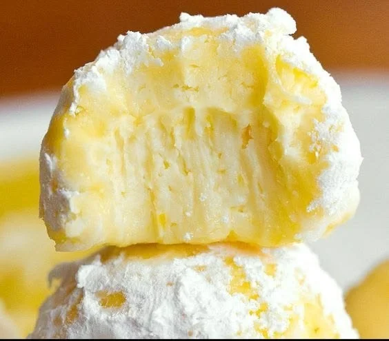 Delicious 3 ingredient lemon truffles ready to enjoy