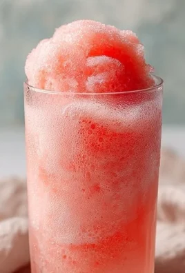 Delicious 5-Ingredient Watermelon Sorbet Floats in a glass