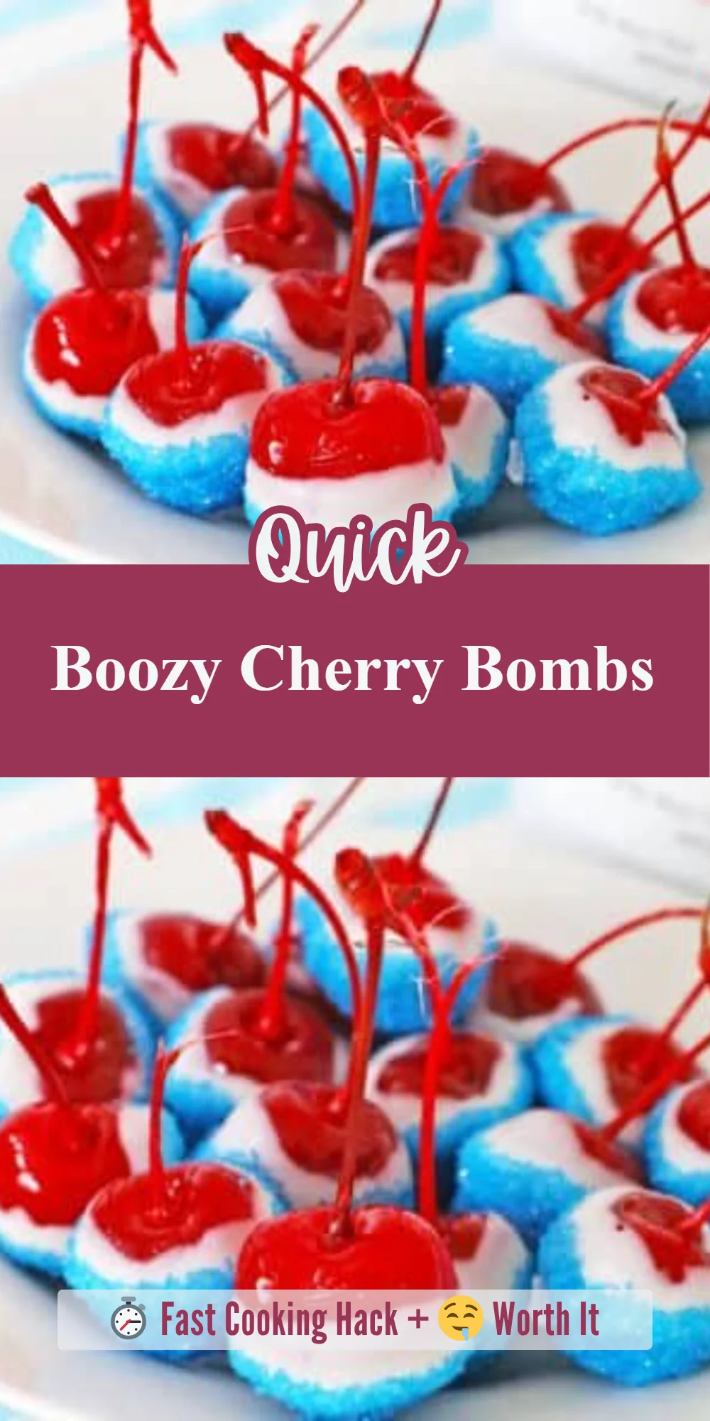 Boozy Cherry Bombs