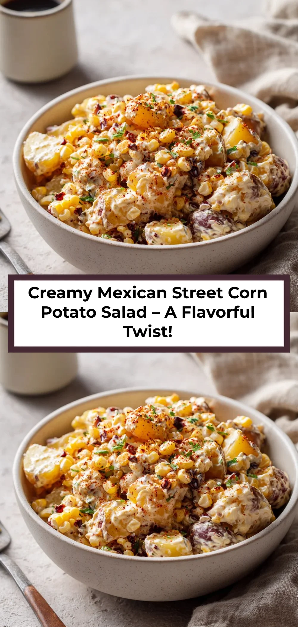 Creamy Mexican Street Corn Potato Salad – A Flavorful Twist!
