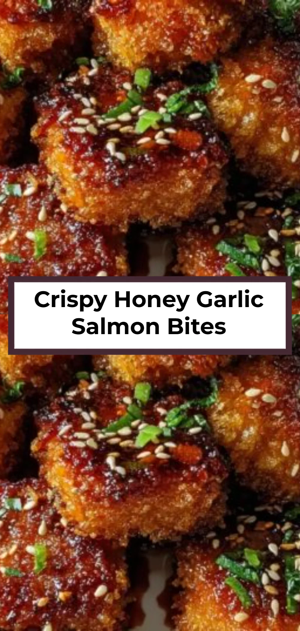 Crispy Honey Garlic Salmon Bites