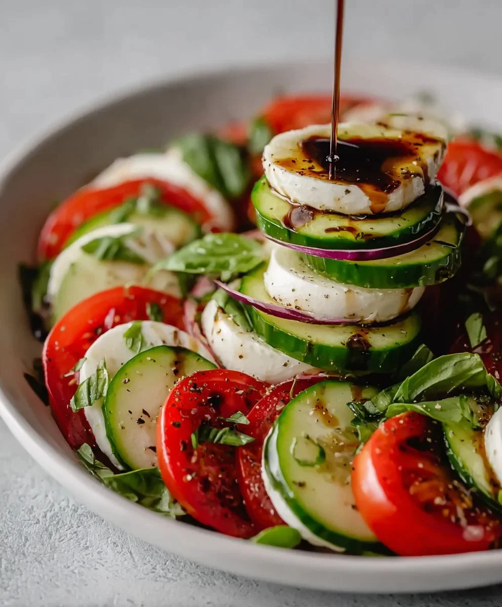 Cucumber Caprese Salad