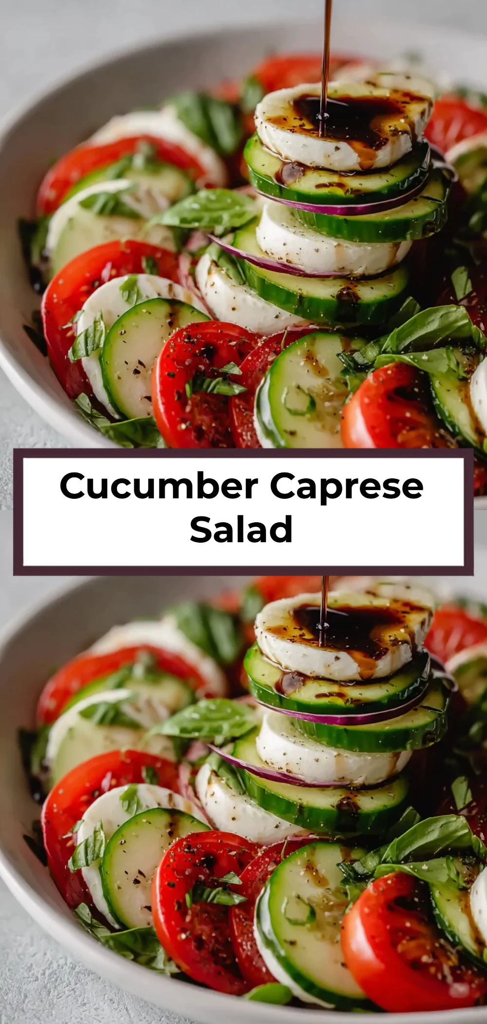 Cucumber Caprese Salad