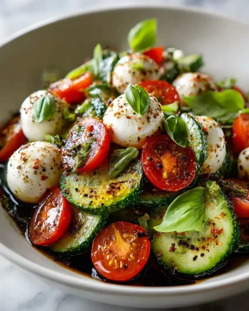 Cucumber Caprese Salad