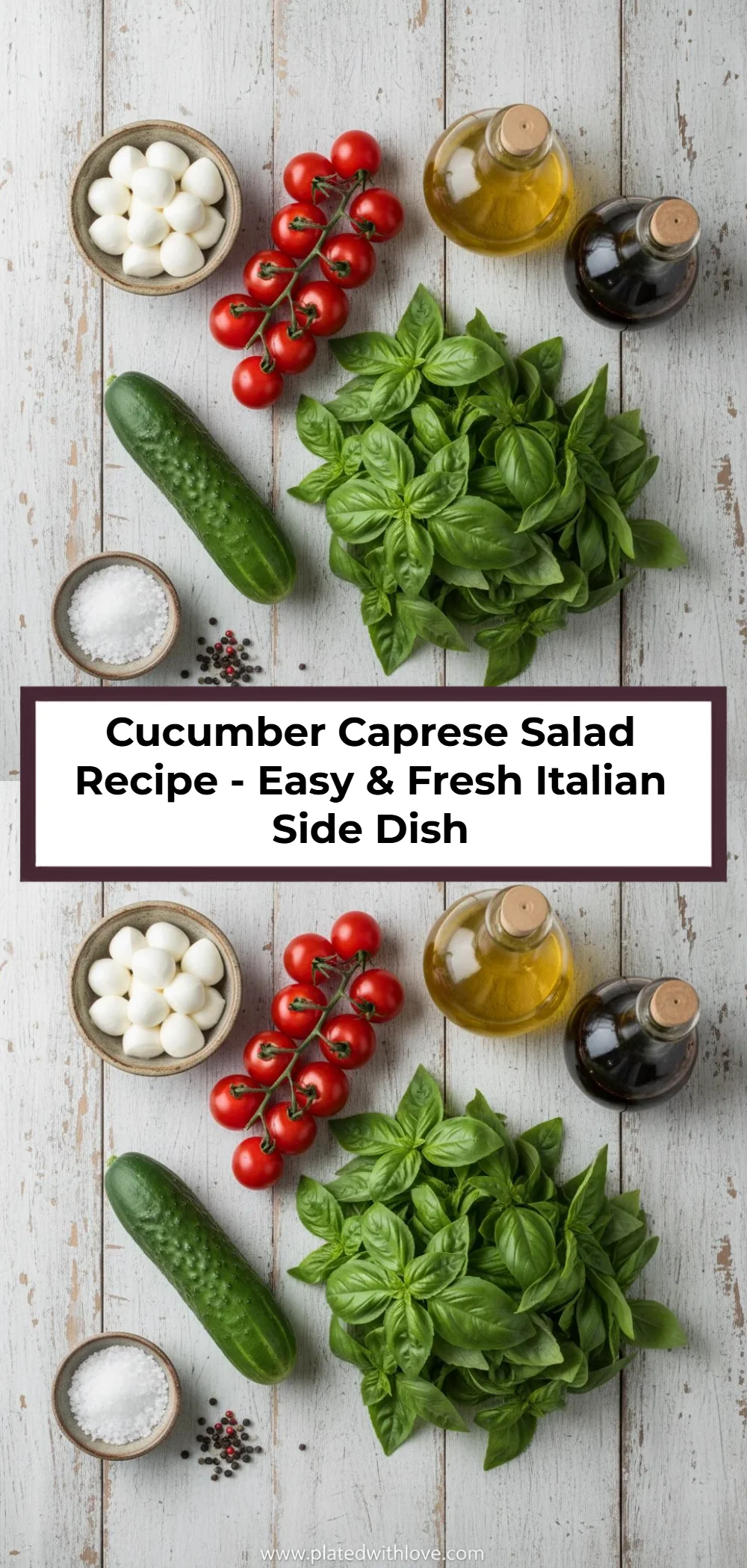 Cucumber Caprese Salad Recipe - Easy & Fresh Italian Side Dish