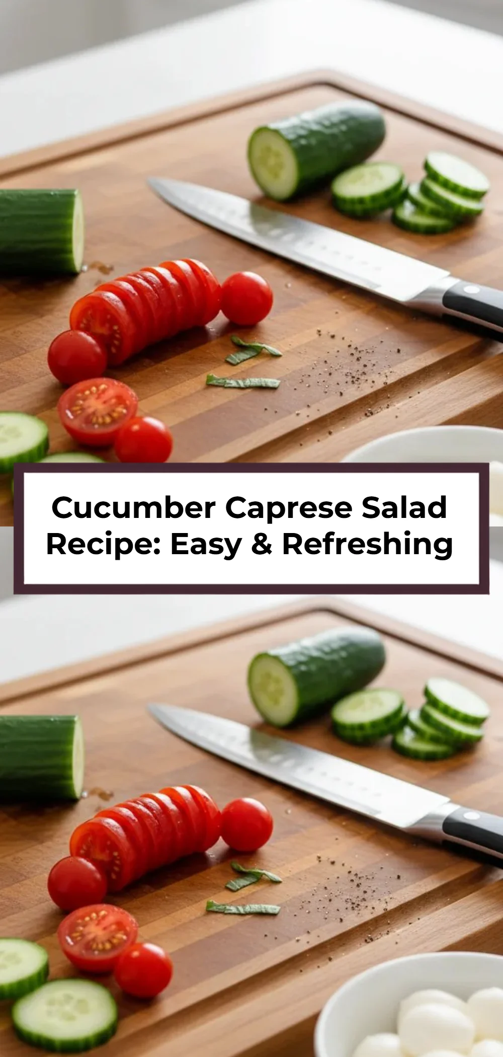 Cucumber Caprese Salad Recipe: Easy & Refreshing
