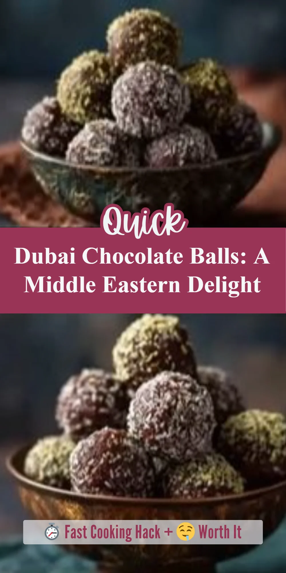 Dubai Chocolate Balls: A Middle Eastern Delight