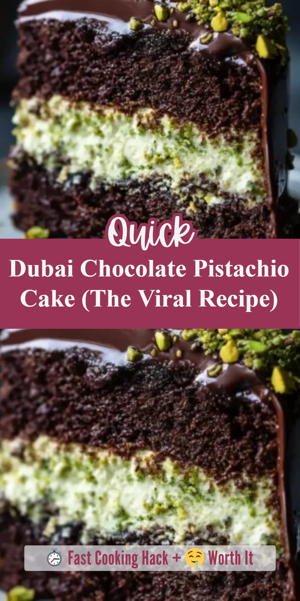 Dubai Chocolate Pistachio Cake (The Viral Recipe)