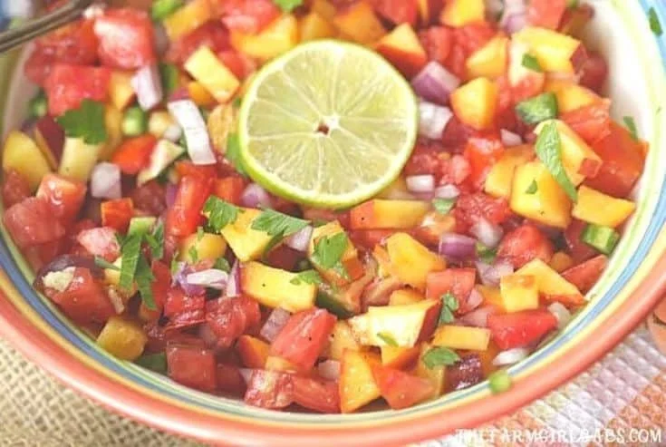 Easy Peach Pico de Gallo