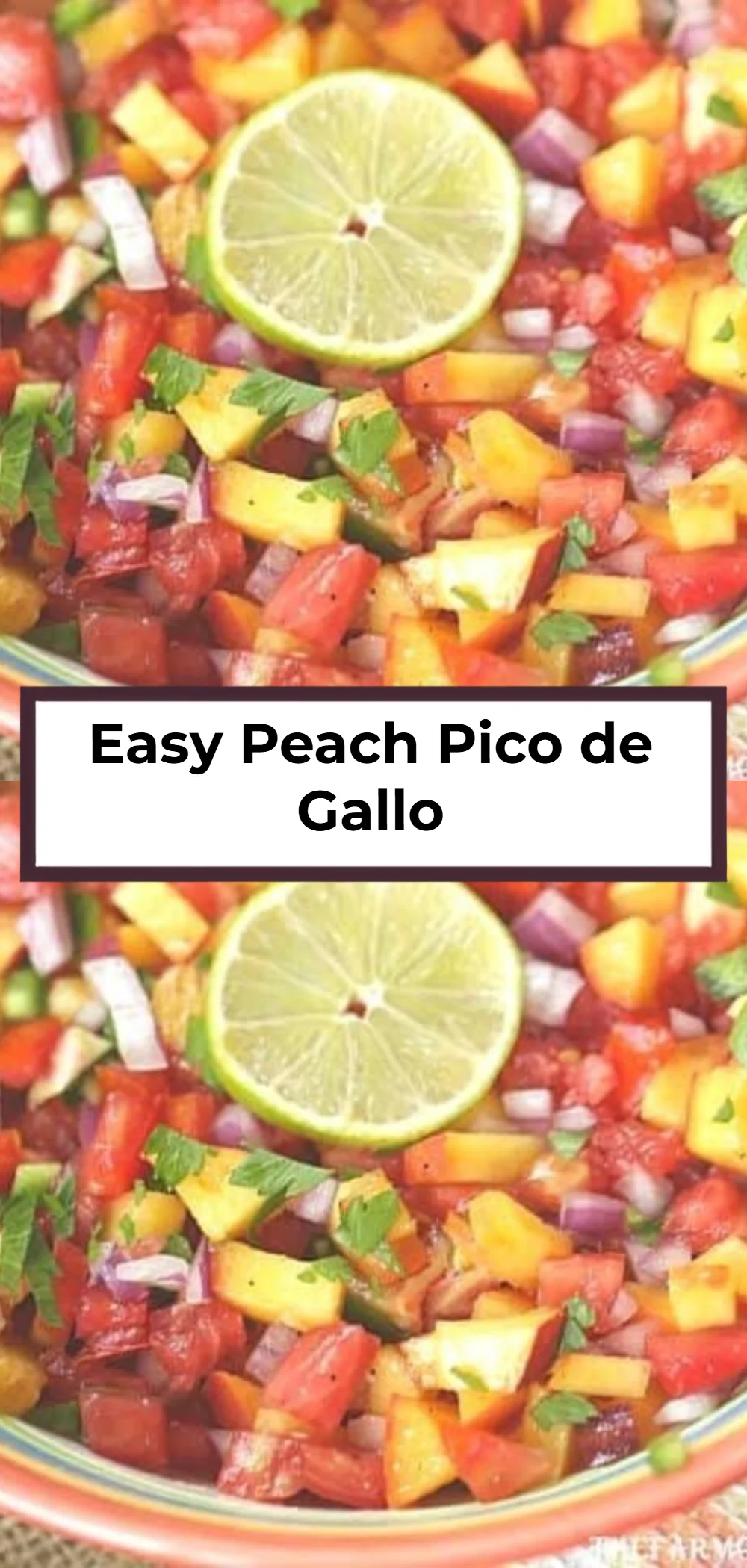 Easy Peach Pico de Gallo