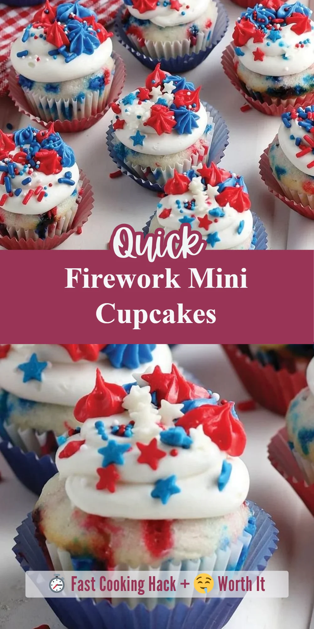 Firework Mini Cupcakes