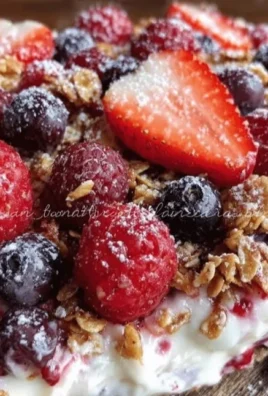 Delicious frozen Greek yogurt bark topped with fruit and nuts