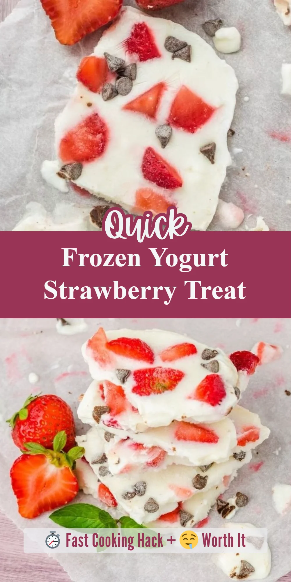 Frozen Yogurt Strawberry Treat
