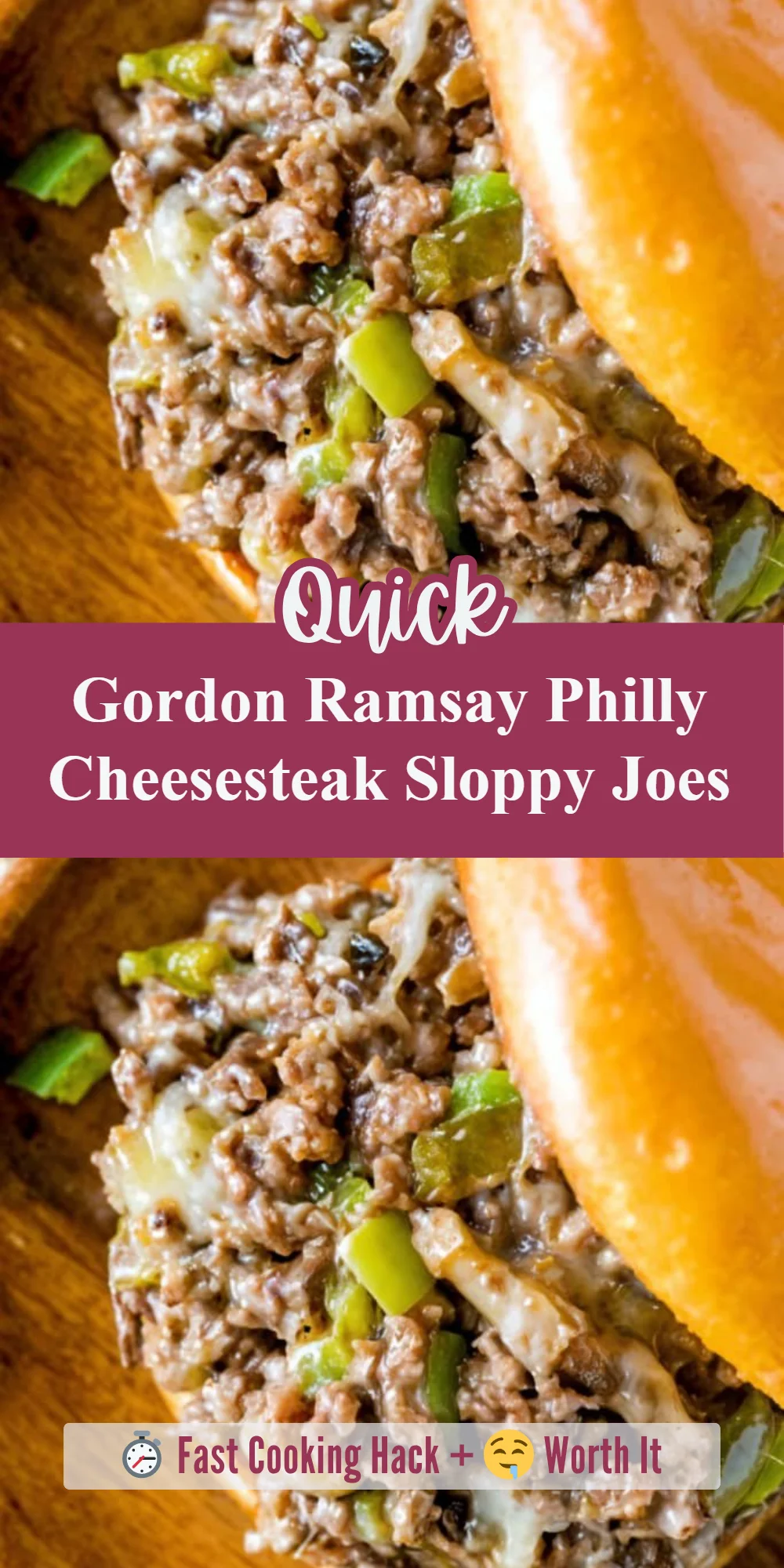 Gordon Ramsay Philly Cheesesteak Sloppy Joes