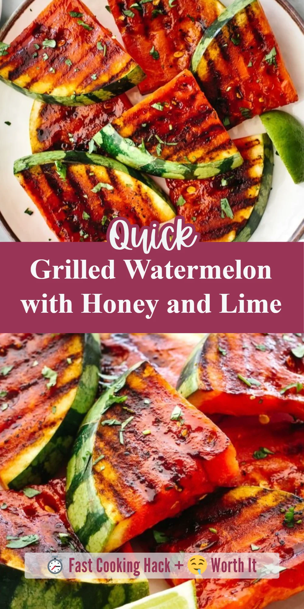 Grilled Watermelon with Honey and Lime