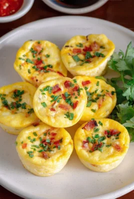High protein cottage cheese egg bites fresh from the oven
