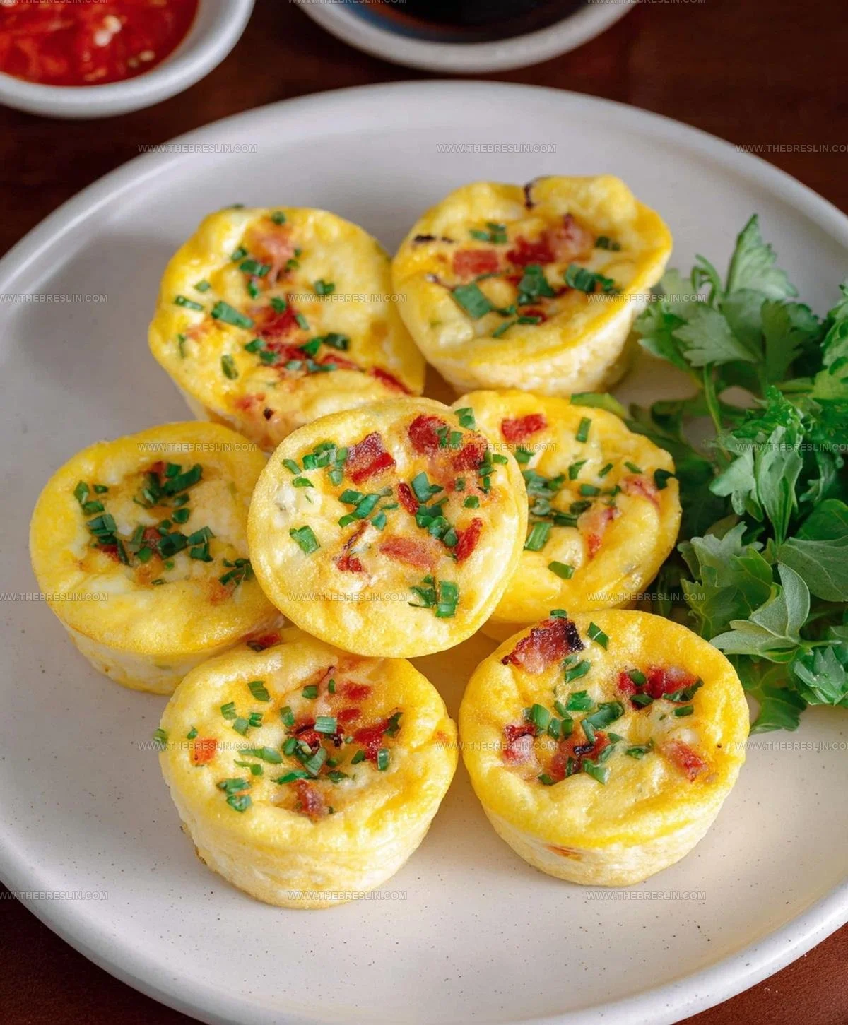 High protein cottage cheese egg bites fresh from the oven