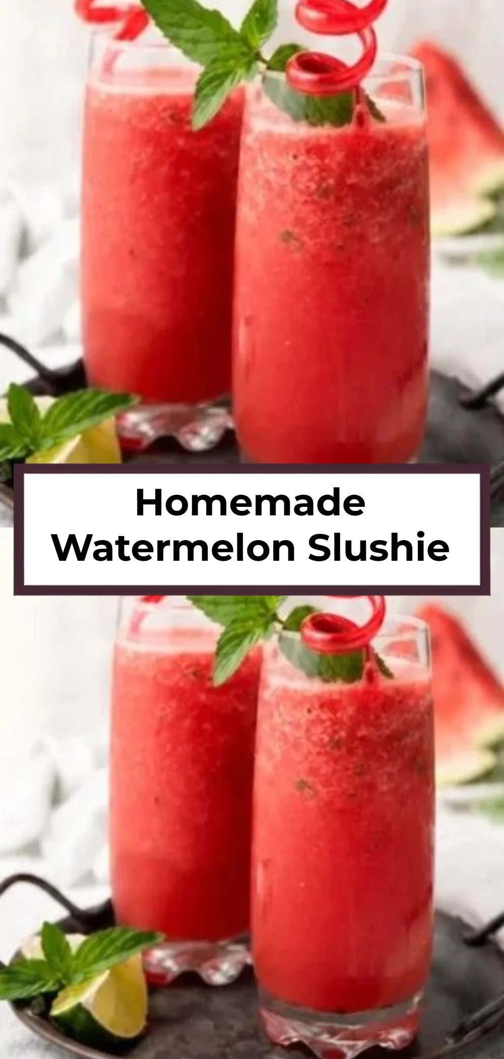Homemade Watermelon Slushie