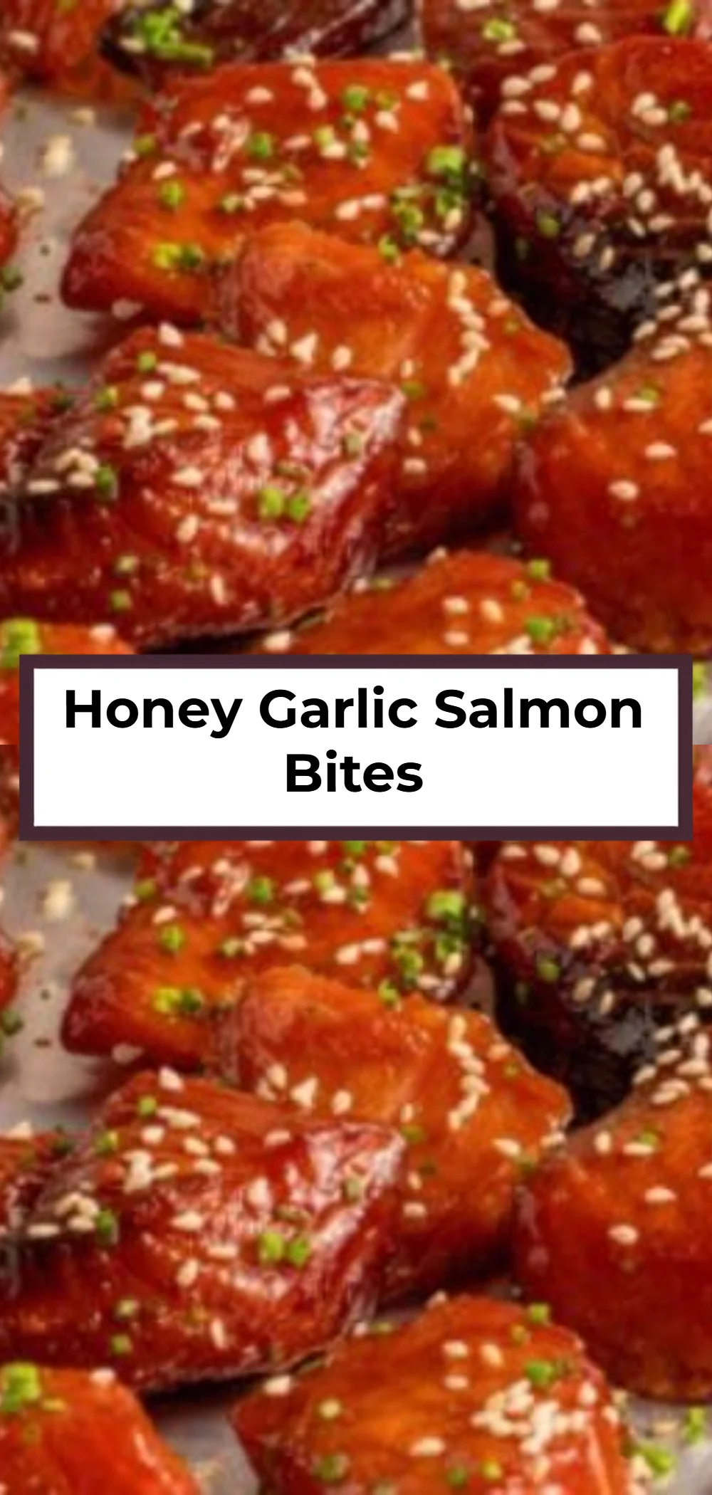 Honey Garlic Salmon Bites