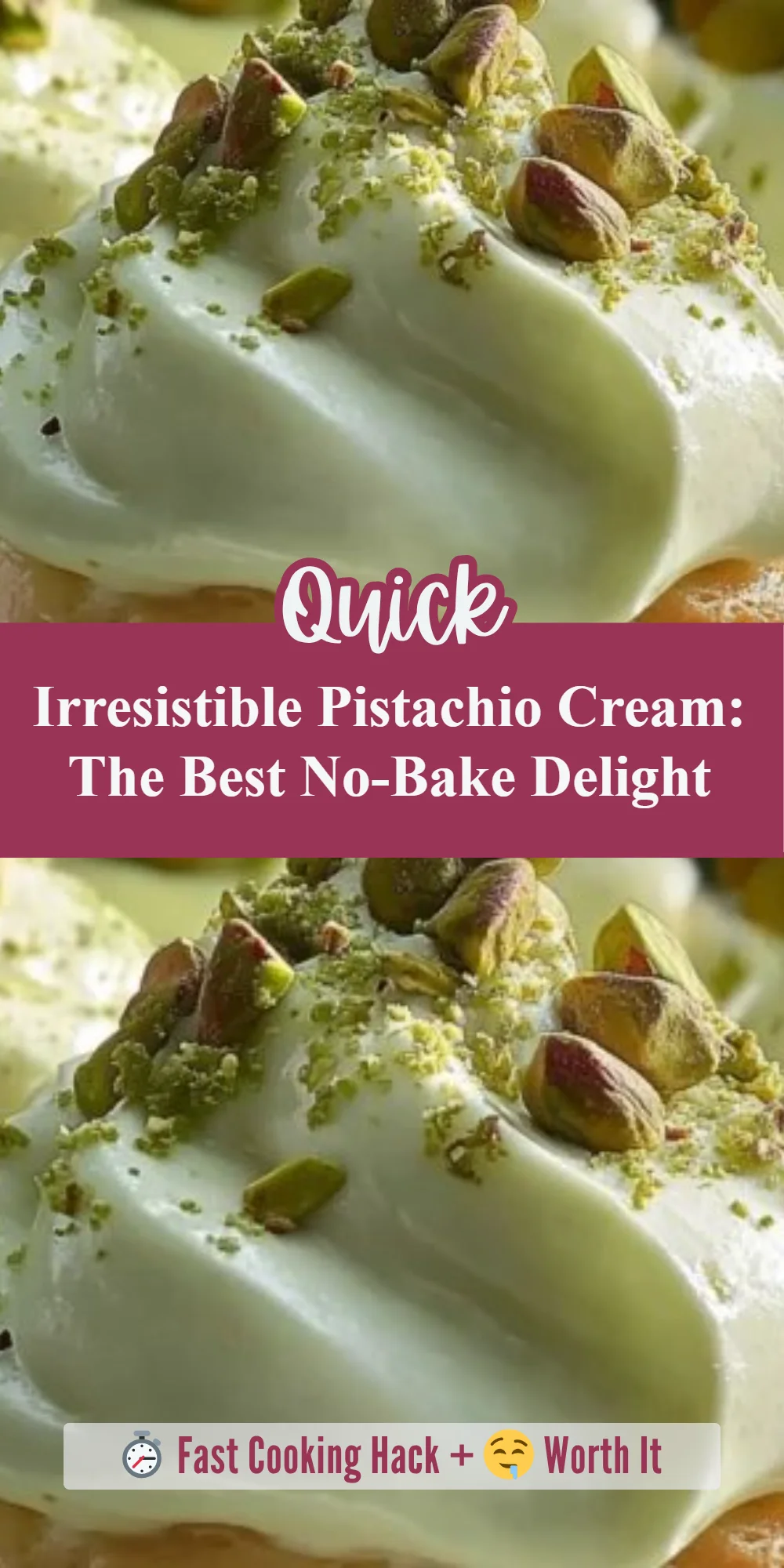 Irresistible Pistachio Cream: The Best No-Bake Delight