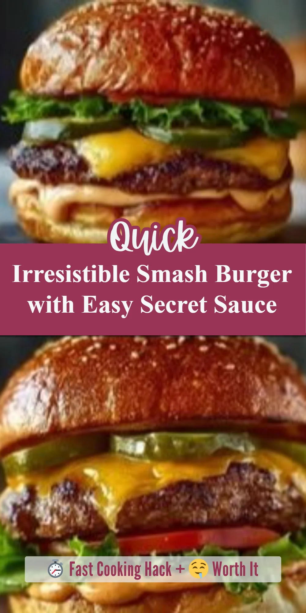 Irresistible Smash Burger with Easy Secret Sauce