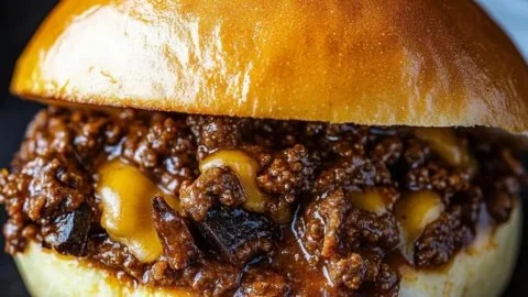 Irresistibly Cheesy Philly Cheesesteak Sloppy Joes Delight