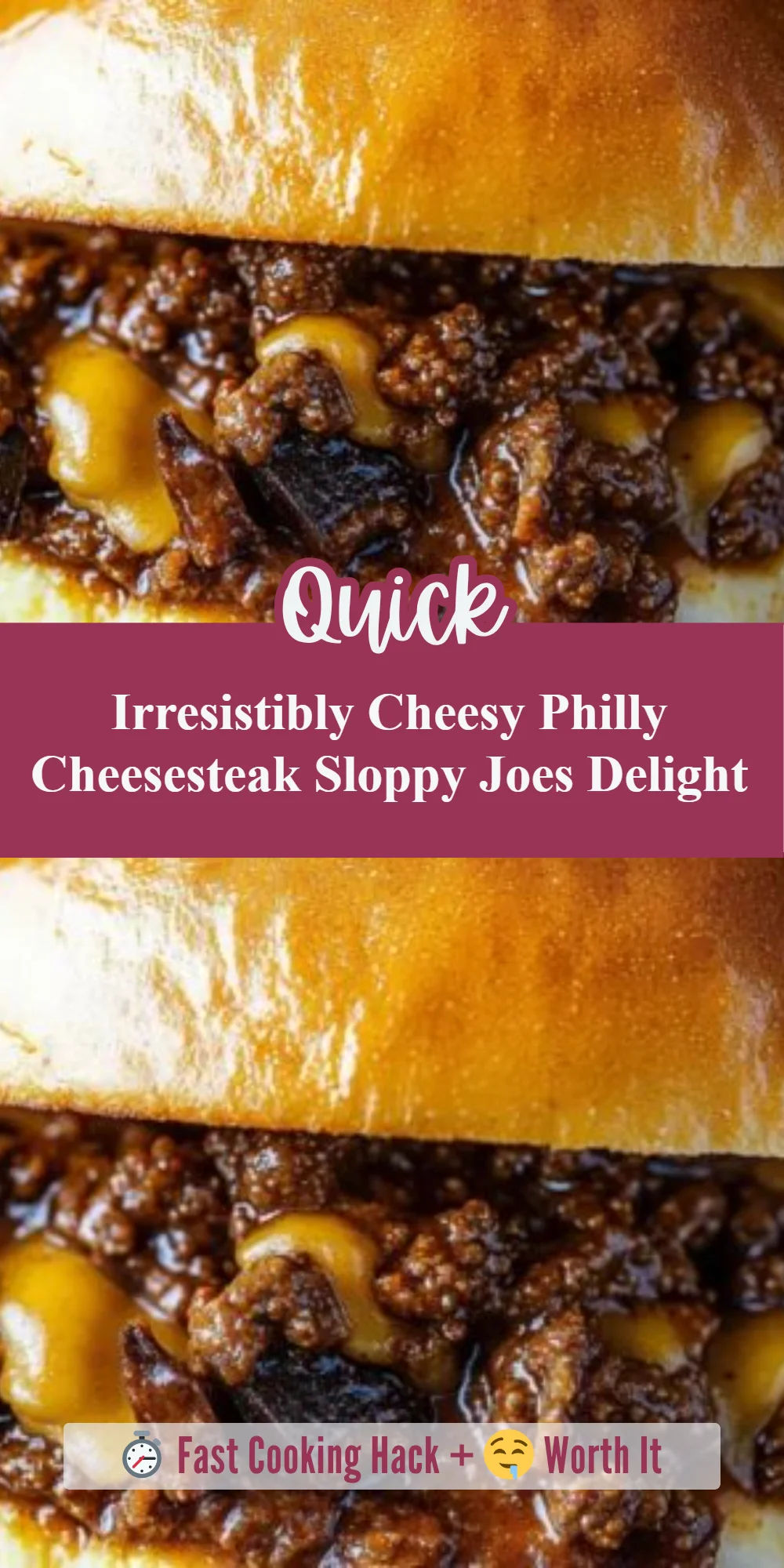 Irresistibly Cheesy Philly Cheesesteak Sloppy Joes Delight