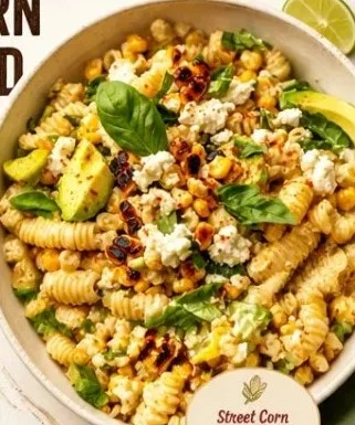 Juicy Street Corn Pasta Salad