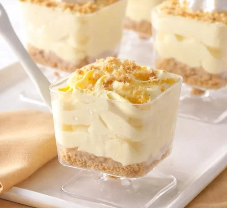 No-Bake Lemon Cheesecake Mousse Cups