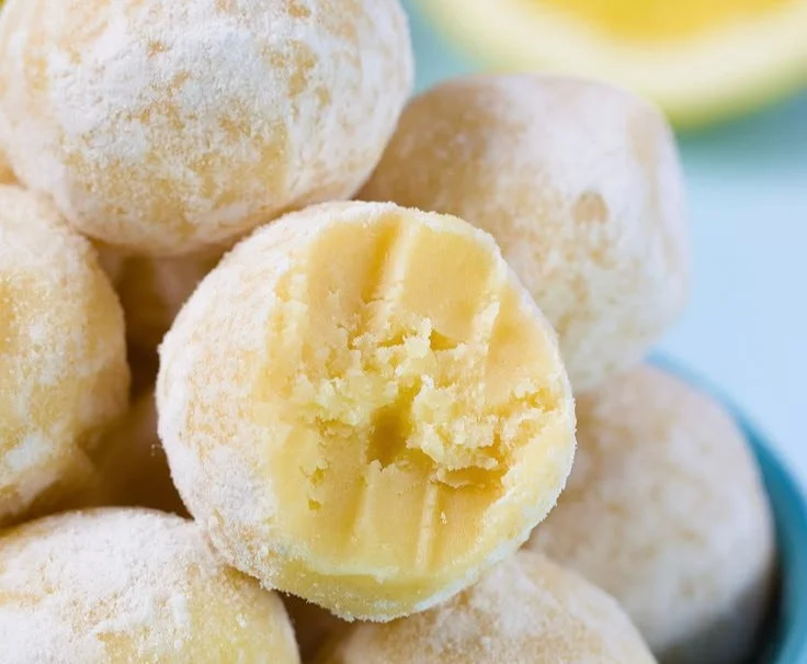 No bake lemon truffles made with fresh lemon zest and chocolate coating