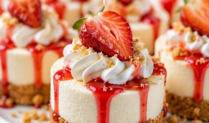 No-Bake Mini Cheesecake Bites