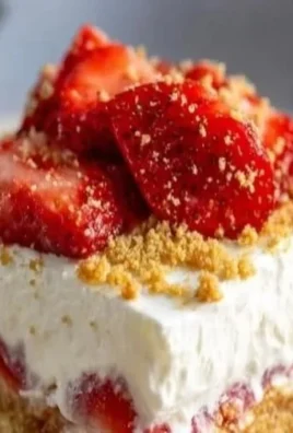 Delicious no-bake strawberry dessert served in a glass